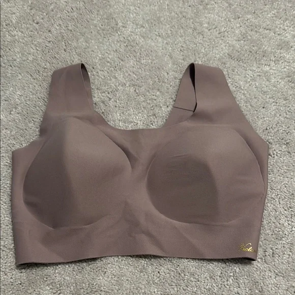 Victoria’s Secret High Line Scoop Neck Mauve Sports Bra - Size large - Picture 1 of 4